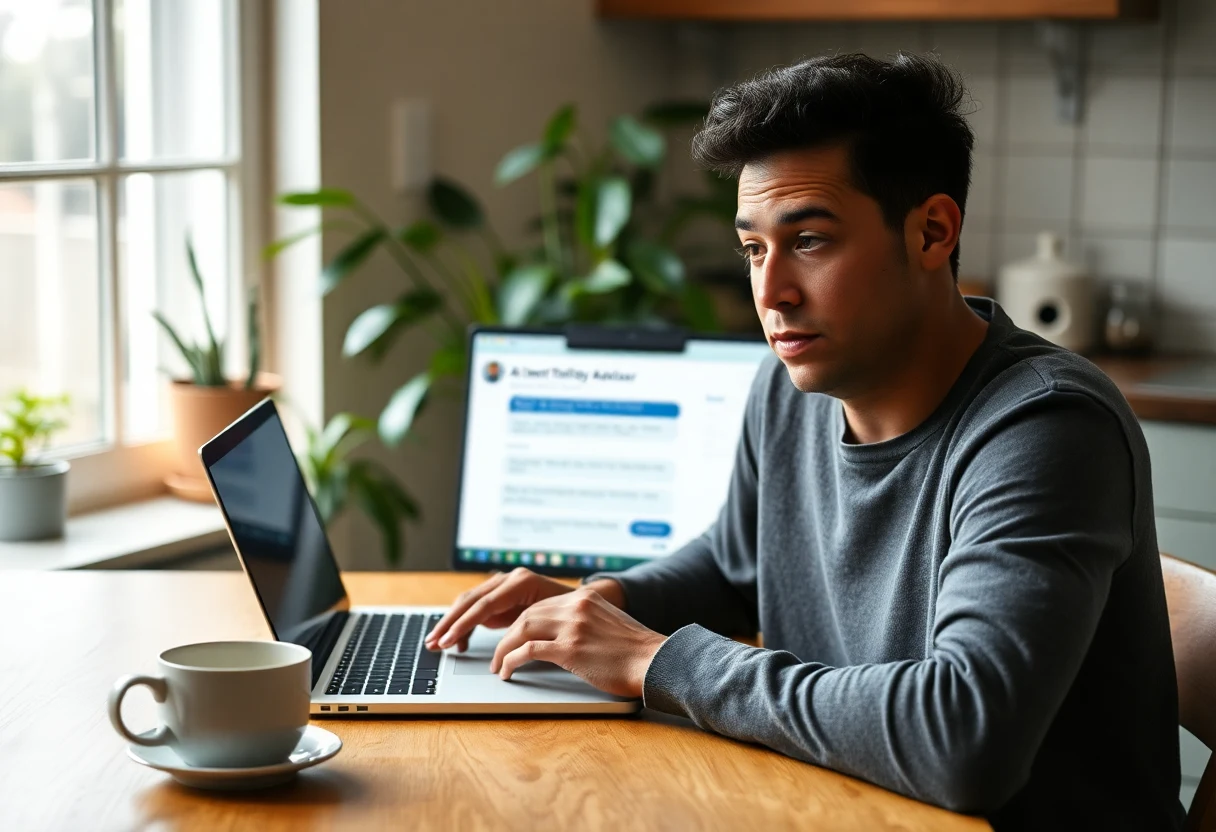 AI philanthropy advisor on screen